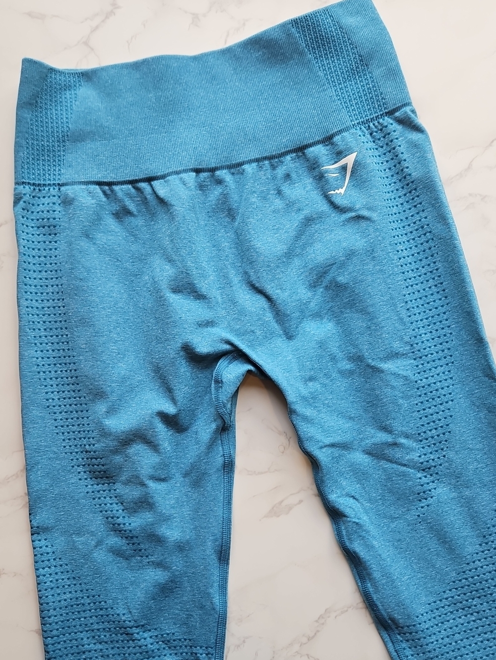 Gymshark Teal Blue Seamless Workout Leggings M